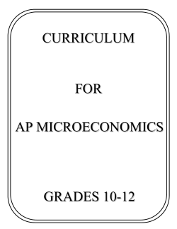 AP Microeconomics - Grades 10-12