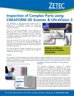 Inspection of Complex Parts using CREAFORM 3D Scanner