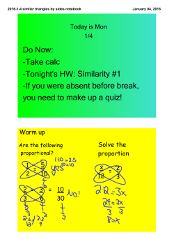 2016-1-4 similar triangles by sides.notebook