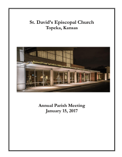 2017 Annual Meeting Report - St. Davids Episcopal Church