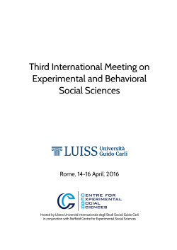 here - Nuffield Centre for Experimental Social Sciences