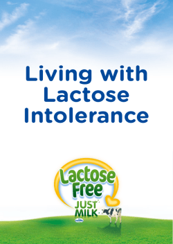 Living with Lactose Intolerance