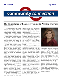 July 2014 - North Valley PT