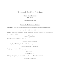 Select Solutions - Math-UMN - University of Minnesota Twin Cities
