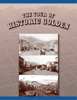 A Tour of Historic Golden - City of Golden, Colorado