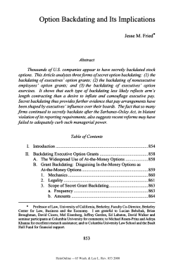 Option Backdating and Its Implications