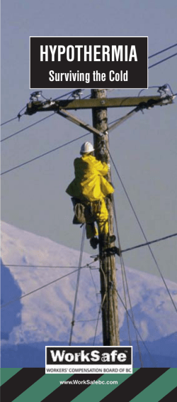 Hypothermia, PH17, WCB of BC