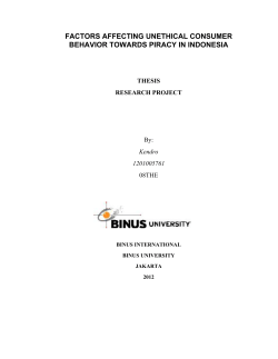 factors affecting unethical consumer behavior