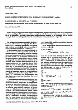 Large Harmonic Bunching in a High-Gain Free
