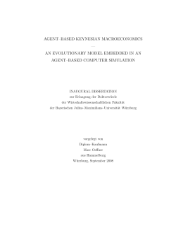 agent&ndash;based keynesian macroeconomics