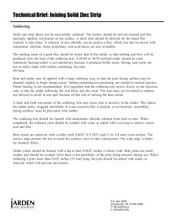 Joining Solid Zinc Strip