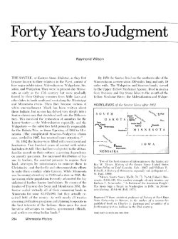 Forty years to judgment : the Santee Sioux claims case
