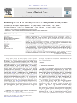 - Journal of Pediatric Surgery