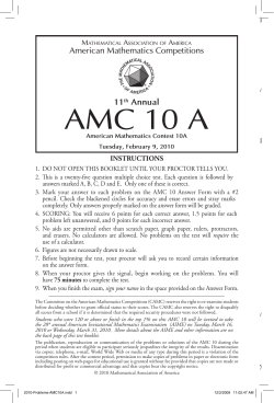 AMC 10 A