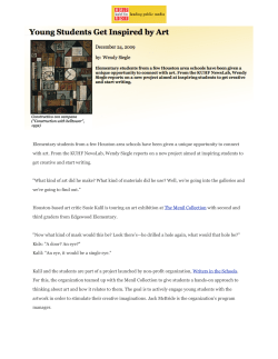 Elementary students from a few Houston area schools have been