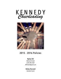 2015-2016 JFK Cheer Policies Packet