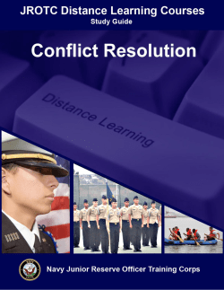 1 - Study Guide Conflict Resolution