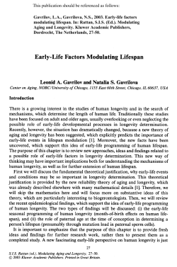 This publication should be referenced as follows: Gavrilov, L.A.