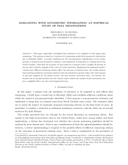 Bargaining with Asymmetric Information: An Empirical Study of Plea