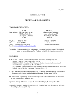 manuel aguilar-moreno - California State University, Los Angeles