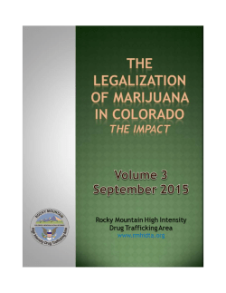 The Legalization of Marijuana in Colorado