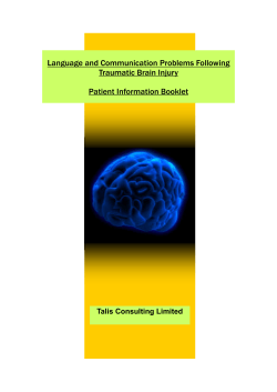 Language and Communication Following TBI