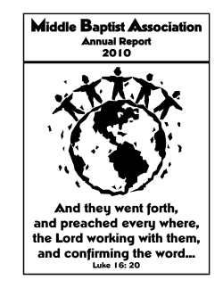Middle Baptist Association And they went forth, and preached every