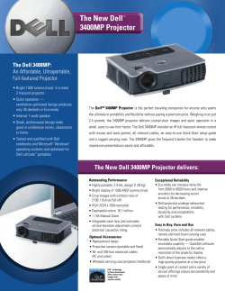 Product Sheet - Projector Central