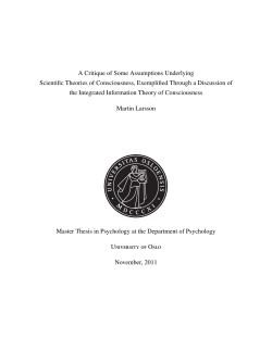 A Critique of Some Assumptions Underlying Scientific Theories of