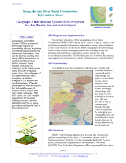 (GIS) Program - Susquehanna River Basin Commission