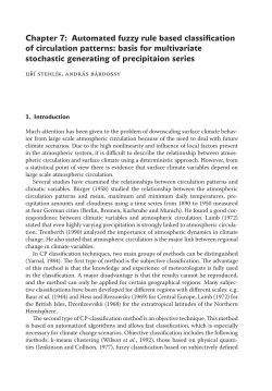 Automated fuzzy rule based classification of circulation patterns