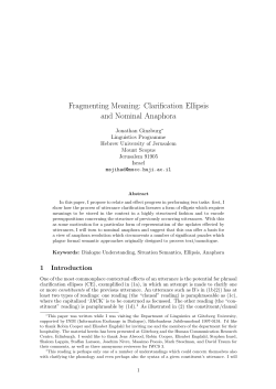 Fragmenting Meaning: Clarification Ellipsis and