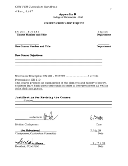 COM FSM Curriculum Handbook 1 4 Rev_ 9/97 Appendix D College