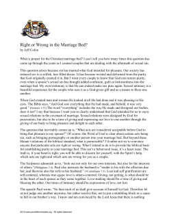 The Marriage Bed