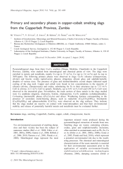 Primary and secondary phases in copper