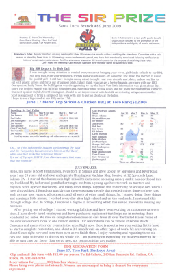 The SIR Prize - Santa Lucia Branch 89
