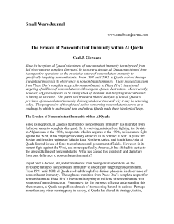 The Erosion of Noncombatant Immunity within Al Qaeda`s Strategy
