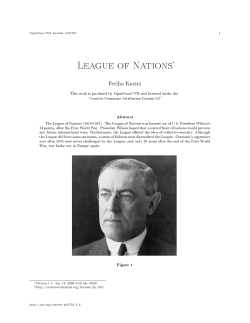 League of Nations