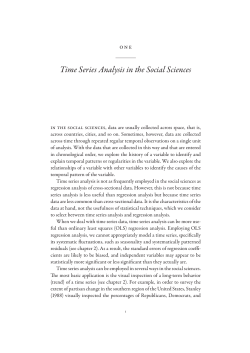 Time Series Analysis in the Social Sciences