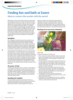 Finding fun and faith at Easter