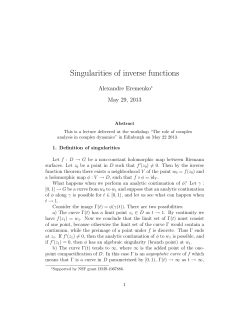 Singularities of inverse functions