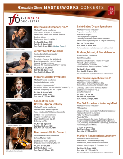 masterworks concerts - The Florida Orchestra