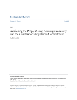 Awakening the People`s Giant - FLASH: The Fordham Law Archive