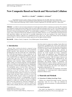 New Composite Based on Starch and Mercerized Cellulose