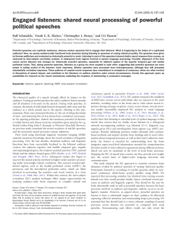 Engaged listeners: shared neural processing of