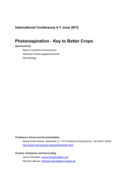 Photorespiration - Key to Better Crops - Promics
