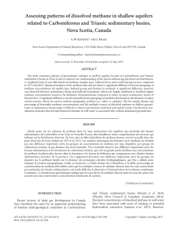 Assessing patterns of dissolved methane in shallow aquifers related
