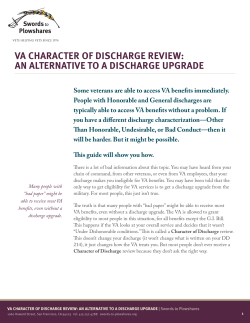 va character of discharge review
