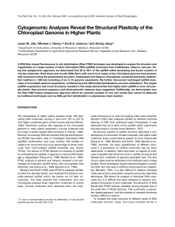 Cytogenomic Analyses Reveal the Structural Plasticity