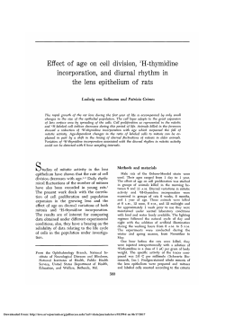 Effect of age on cell division, 3H-thymidine incorporation, and